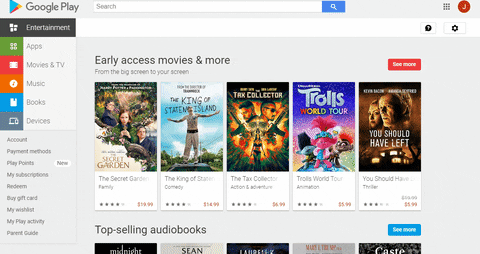 Tìm kiếm ứng dụng trên Play Store