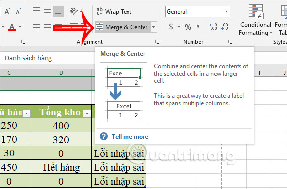 Cách tạo tiêu đề bảng tính Excel - Ảnh minh hoạ 8