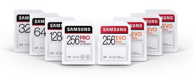 Các mẫu thẻ nhớ EVO Plus và PRO Plus mới