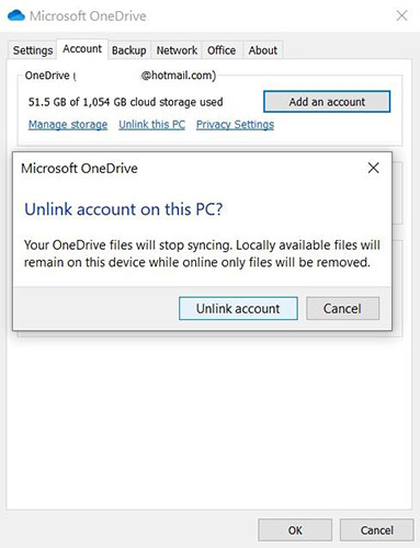 Vô hiệu hóa OneDrive trong Windows 10