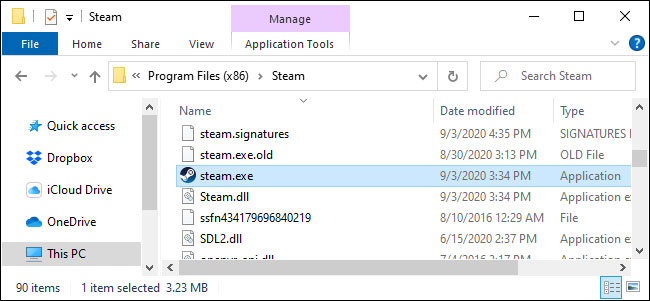 Bạn cần biết vị trí của file steam.exe trong PC