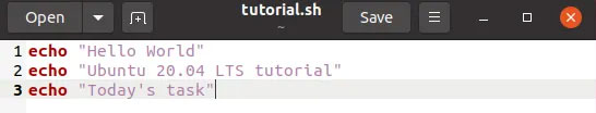 Cách tạo và chạy script shell trong Ubuntu 20.04 LTS