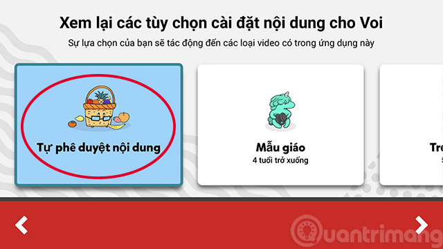 Chọn Tự phê duyệt nội dung