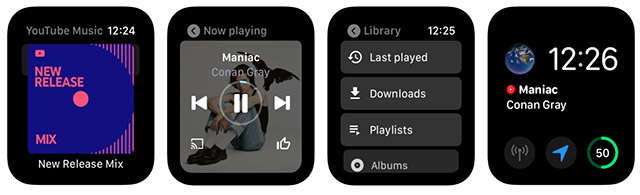YouTube Music trên Apple Watch