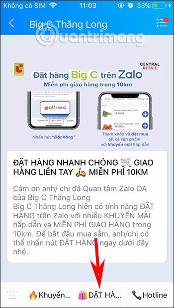 Đặt hàng
