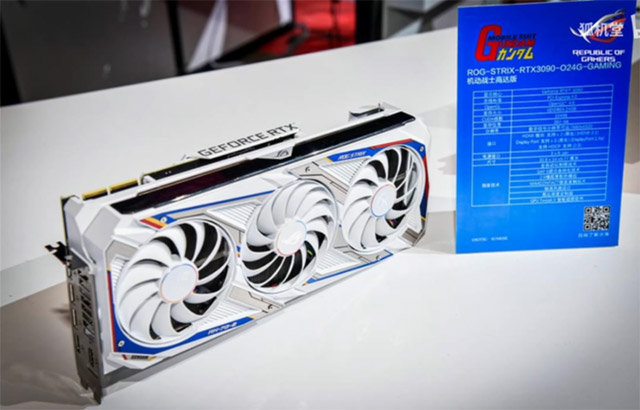 gpu asus ra mat gpu rog strix rtx 3090 gundam edition1*126330