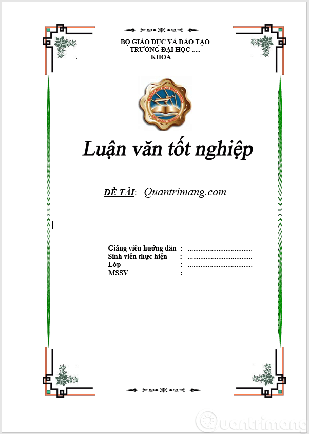 Mẫu bìa đẹp, mẫu bìa giáo án, mẫu bìa luận văn, tải mẫu bìa Word - Ảnh minh hoạ 4