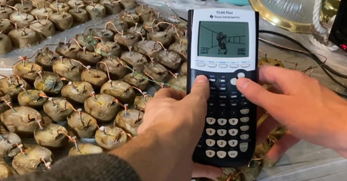 Equalo đã mua khoảng 45kg khoai tây và luộc chúng để tăng cường dòng điện