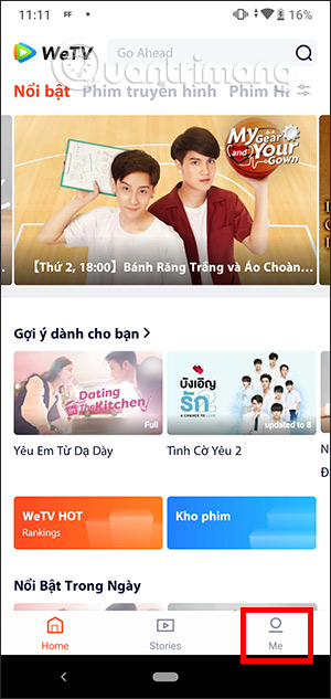 Giao diện ứng dụng