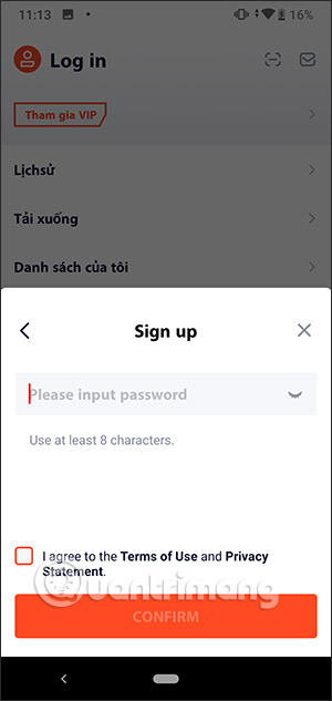 Nhập số điện thoại