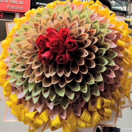 Bó hoa bằng tiền 5
