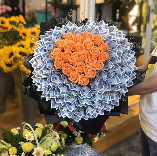 Bó hoa bằng tiền 7