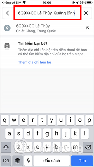 Tra cứu mã định vị