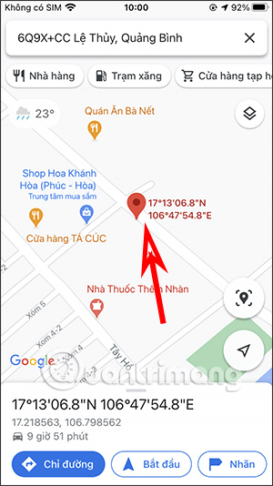 Tìm vị trí