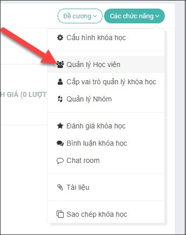 Quản lý học viên 