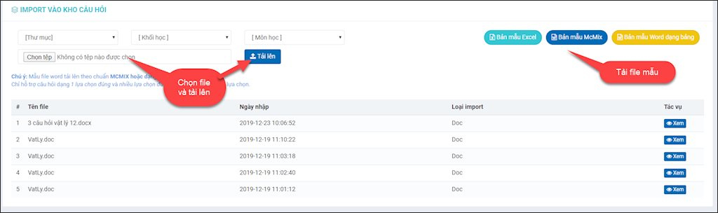 Khóa học có sẵn 