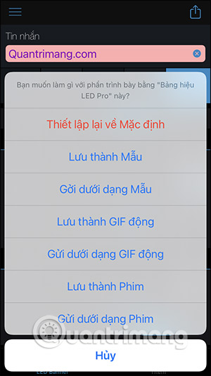 Cách tạo chữ LED chạy trên màn hình điện thoại - QuanTriMang.com