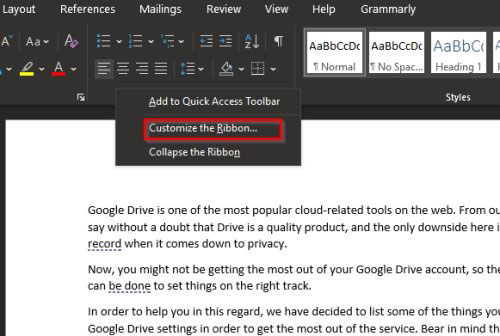 Cách thêm tab Draw bị thiếu vào ribbon trong Microsoft Office