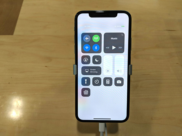 Control Center on iPhones without a Home button 