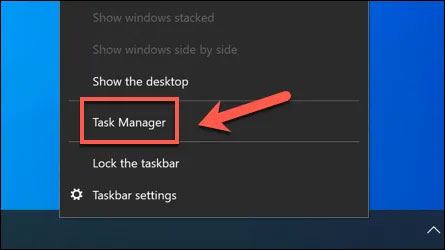 Mở Windows Task Manager