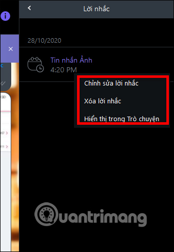 Menu tùy chỉnh