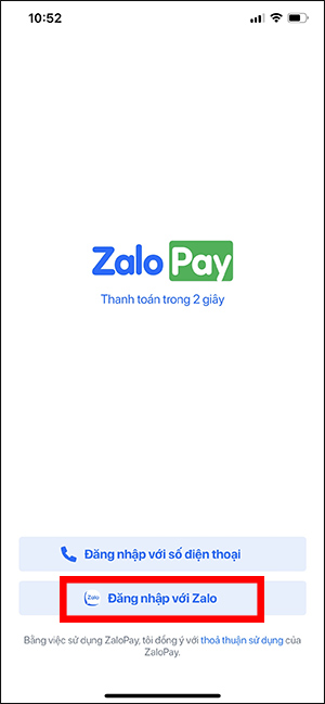 Đăng nhập với Zalo