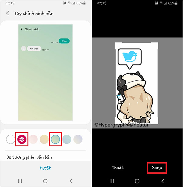 Cách đổi hình nền tin nhắn trên mọi điện thoại Android đơn giản   Thegioididongcom