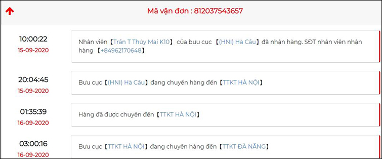 Tra cứu vận đơn 