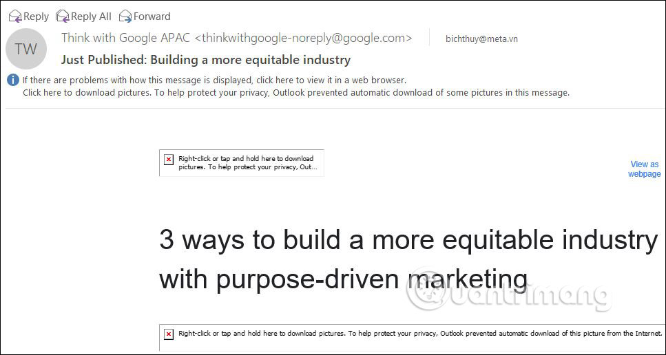 Hình ảnh không hiển thị