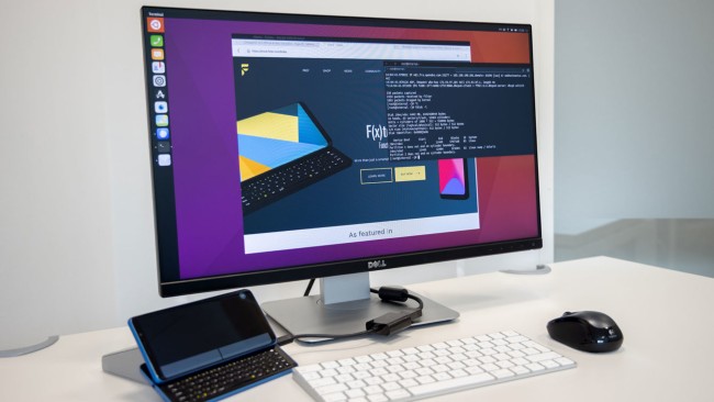 Người dùng có thể chạy phiên bản Linux chuẩn chỉ trên máy tính khi kết nối Pro1-X với màn hình, bàn phím và chuột