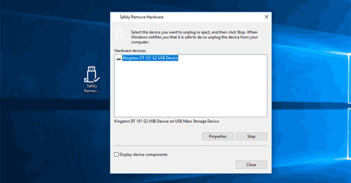 Tạo shortcut Safely Remove Hardware trên Windows 10 - QuanTriMang.com