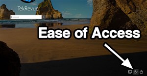 Cách xóa nút Ease of Access khỏi màn hình đăng nhập trong Windows 10