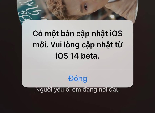 iOS 14 beta gặp lỗi liên tục hiển thị thông báo cập nhật