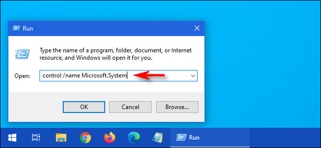 Có thể mở cửa sổ System qua Command Prompt hoặc cửa sổ Run