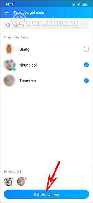 Gọi video call nhóm
