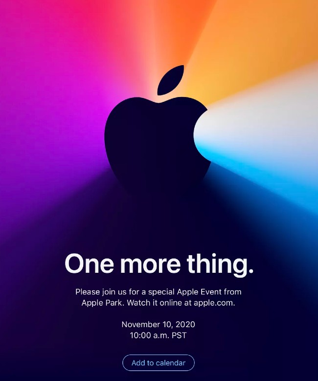 Apple công bố sự kiện ngày 10/11, có thể ra mắt máy tính Mac dùng chip ARM