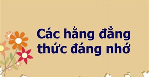 Những hằng đẳng thức đáng nhớ và hệ quả