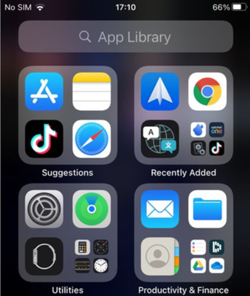 App Library works perfectly like new iPhones