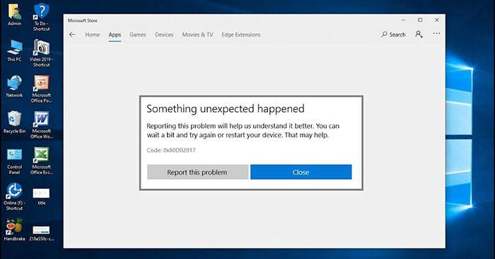 Sửa lỗi cập nhật ứng dụng Microsoft Store - Something Unexpected Happened Code: 0x80070141