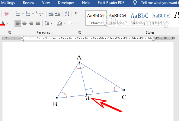 Cách vẽ hình trong Word, vẽ hình học trong Word - Ảnh minh hoạ 9