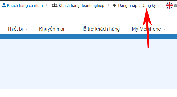 Đăng ký trên web