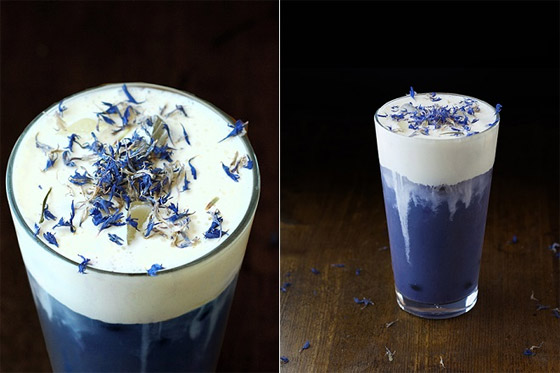 Trà hoa đậu biếc kem cheese