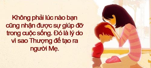 Mẹ yêu con bằng tình yêu thầm lặng như suối nguồn tươi mát