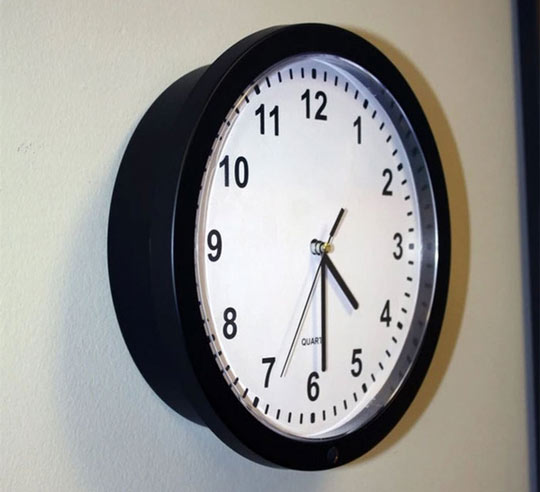 Do you notice something unusual about this wall clock?