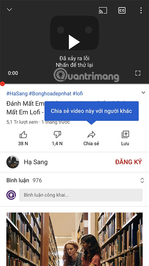 YouTube trên iOS