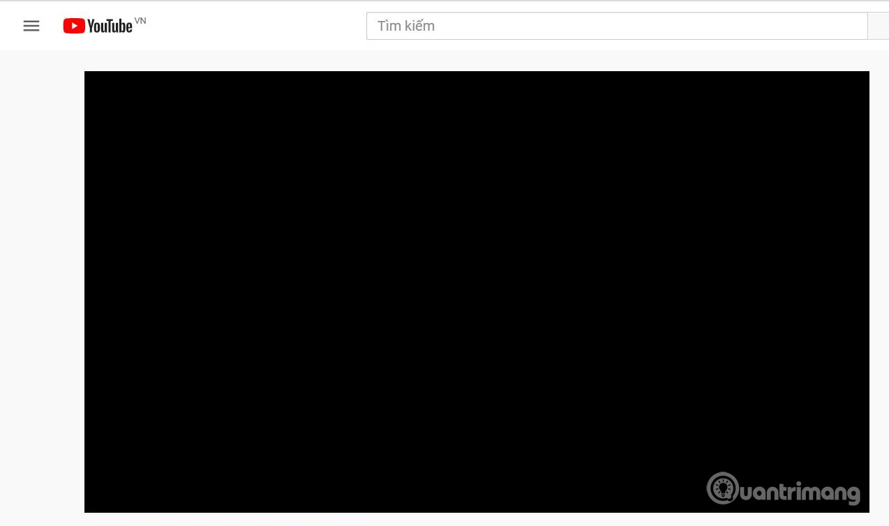 YouTube đen xì