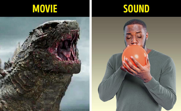 Tiếng gầm của quái vật - cọ xát vào bóng bay