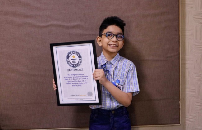 Arham Om Talsania, 6 tuổi, là lập trình viên trẻ nhất thế giới