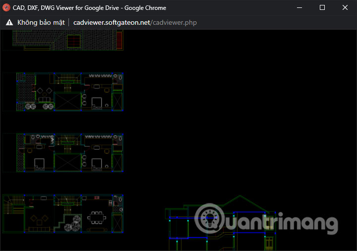 CAD, DXF, DWG Viewer for Google Drive xem bản vẽ