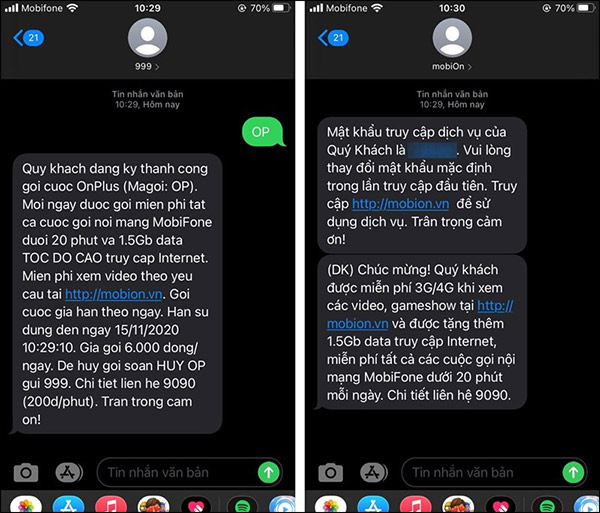 Đăng ký gói cước